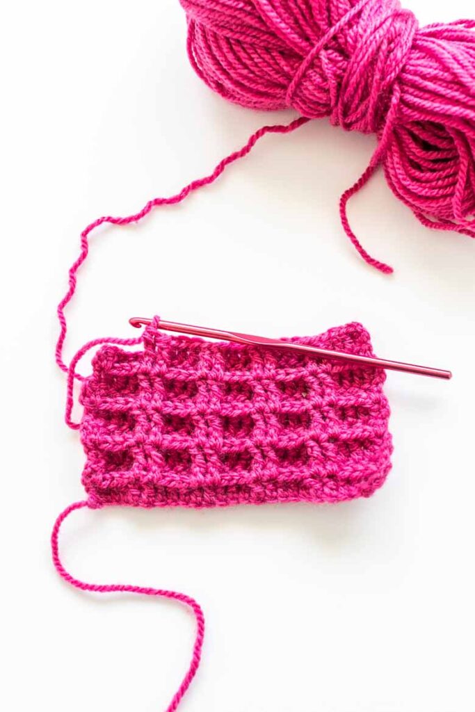How To Make The Double Waffle Stitch Crochet and Stitches