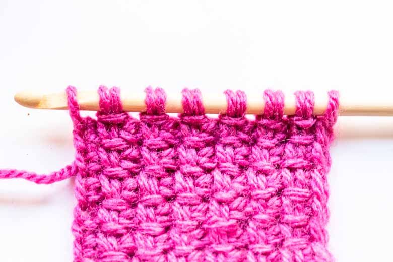 Crochet Tunisian Simple Stitch Variation Bamboo Stitch Crochet and